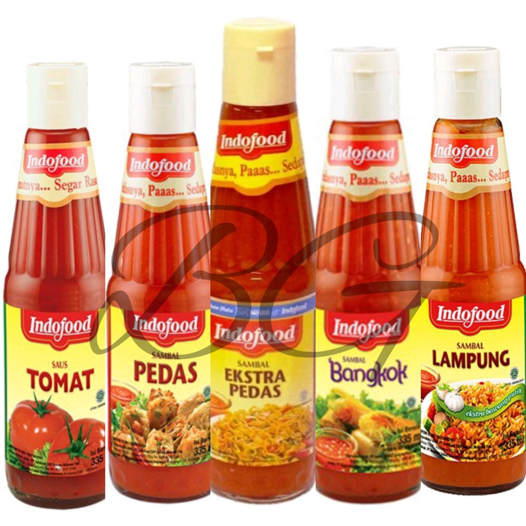 

Indofood Sambal Pedas Botol Besar 335ml/ Saus Tomat/ Sambal Pedas/ Ekstra Pedas/ Sambal Bangkok/ Sambal Lampung