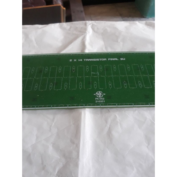 PCB 2x14 Transistor Final Toshiba 3u PA 52