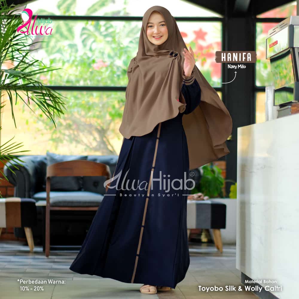 Model Baju  Gamis Alwa  Alwa  Hijab  Terbaru 2021