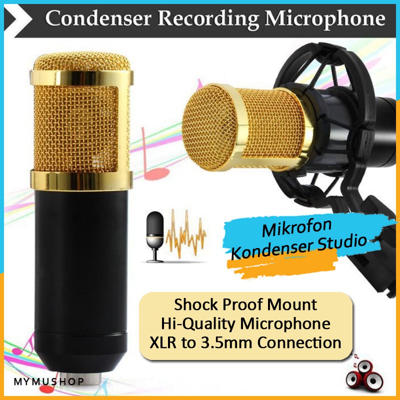 MIKROFON REKAMAN STUDIO MIKROFON KONDENSER STUDIO SHOCK PROOF MOUNT