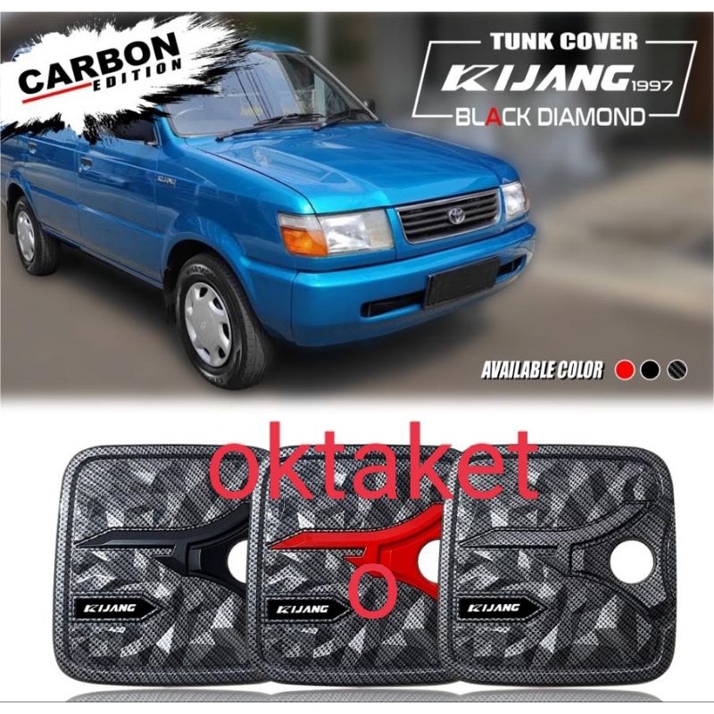 tank cover tutup tangki new Kijang 1997 diamond Carbon