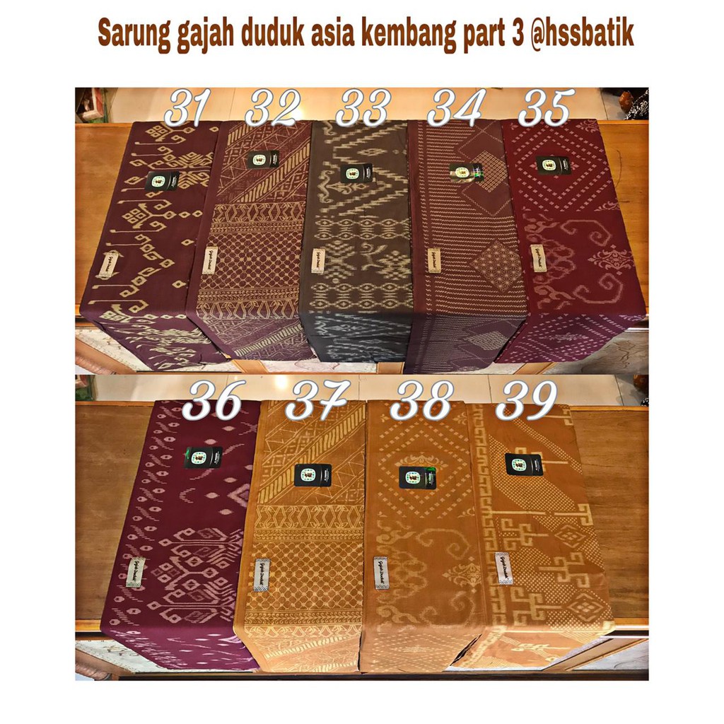 Sarung batik GAJAH DUDUK asia kembang original