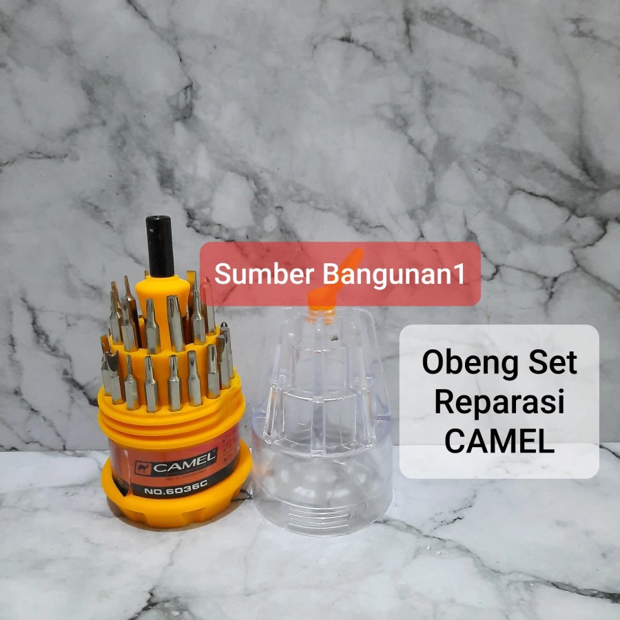 Obeng set reparasi CAMEL set tools obeng kecil kacamata