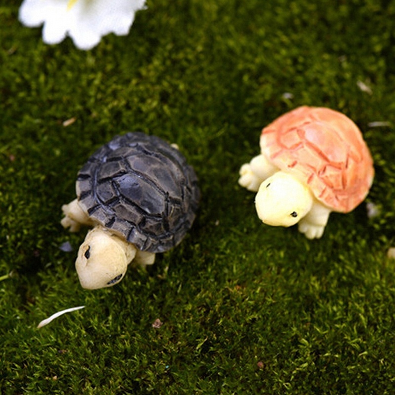 2pcs Miniatur Kura-Kura Untuk Dekorasi Rumah Boneka