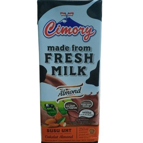 

READY COD CIMORY Susu UHT m/w Fresh Milk 250ml (1 karton) - Almond