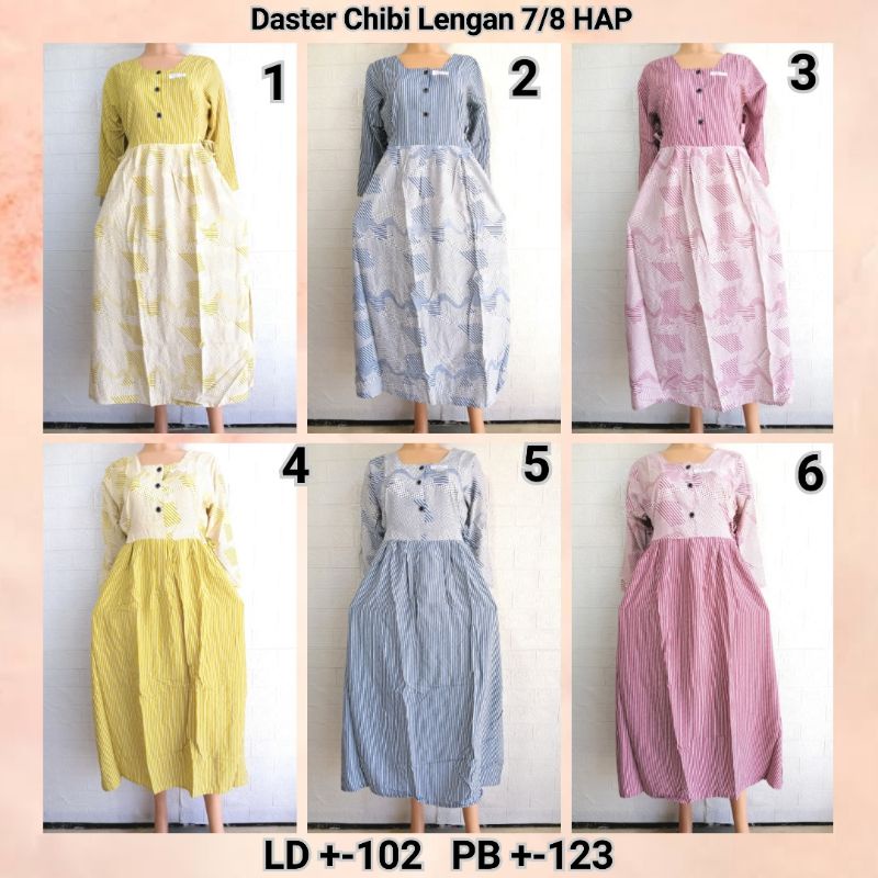 DASTER HAP CHIBI LENGAN 7/8 BUSUI FRIENDLY RAYON ADEM BU TEJO BRBDR + TRNGL