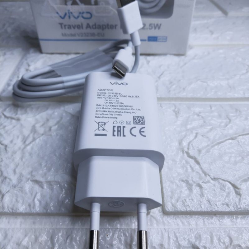 Charger Vivo Original 100% Type C Support  Fast Charging