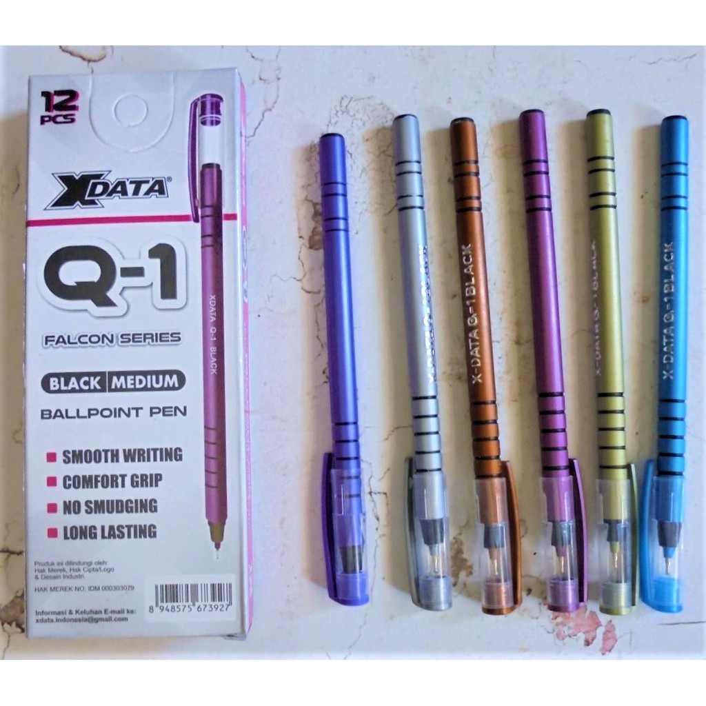

Ballpoint Tutup Gel Falcon Queen Q 1 Hitam