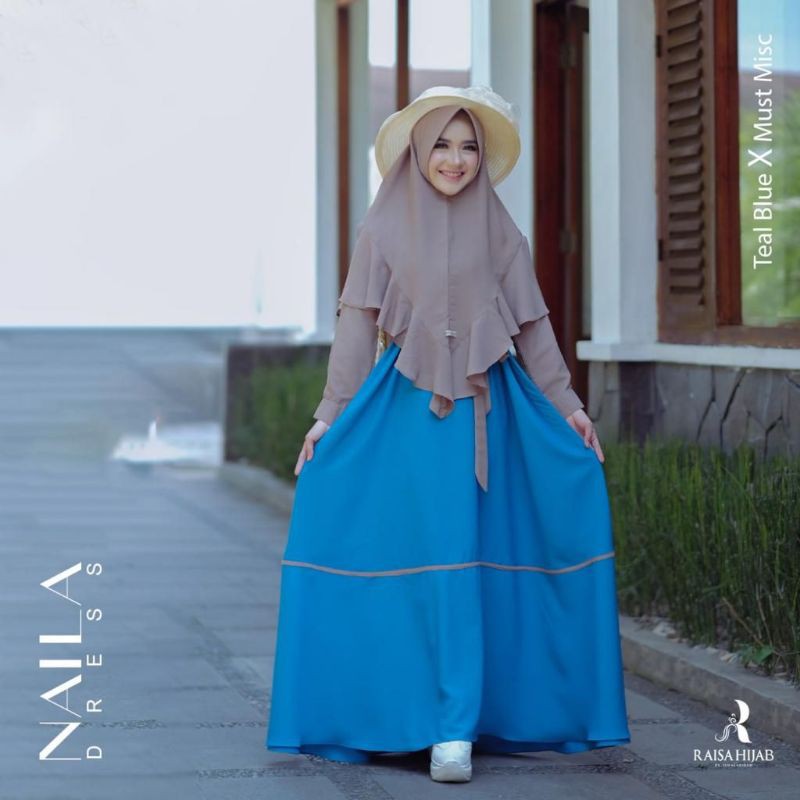 Naila set by Raisa Hijab (Gamis Viral)