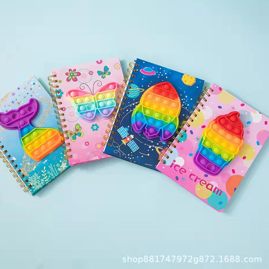 

Free Ongkir Buku Tulis Anak-Anak Pop it Mainan Anti-stres Meringankan Dewasa Anak Mainan Sensorik Lembut Licin Mainan Meremas untuk Anak-anak Note Book