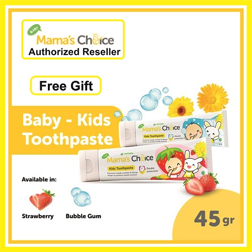 PASTA GIGI BAYI DAN ANAK ( BABY &amp; KIDS TOOTHPASTE MAMA'S CHOICE)