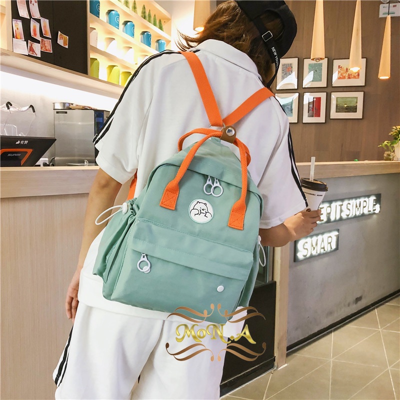 [M.TOYS] Tas Wanita Import Sekolah/Kuliah Hangout Outdoor Backpack Trendy Korea - RANSEL JENNIE 136