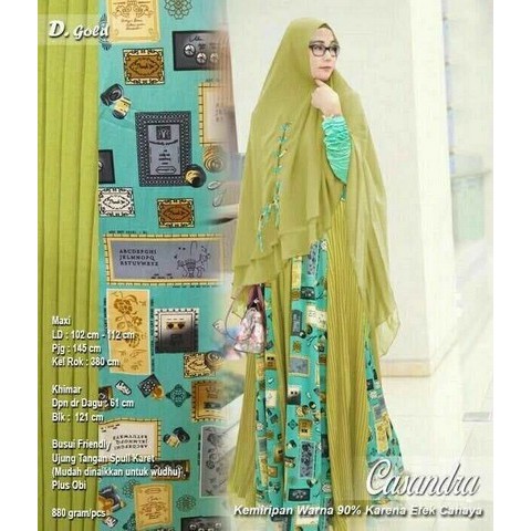 Brand gamis unik model motif corak batik syari syari'i big size xl xxl jumbo qs