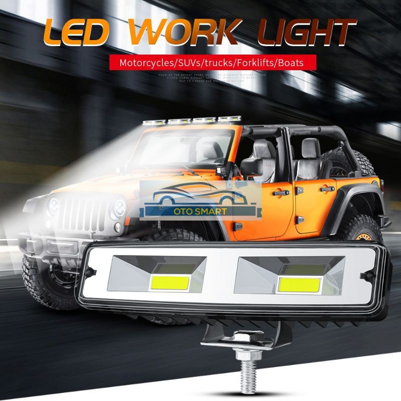 Lampu Tembak Cwl Cree 16 mata LED 3030/36 Watt &amp;COB 48Watt 6000K12V Lampu Foglamp Mobil Motor Tembus