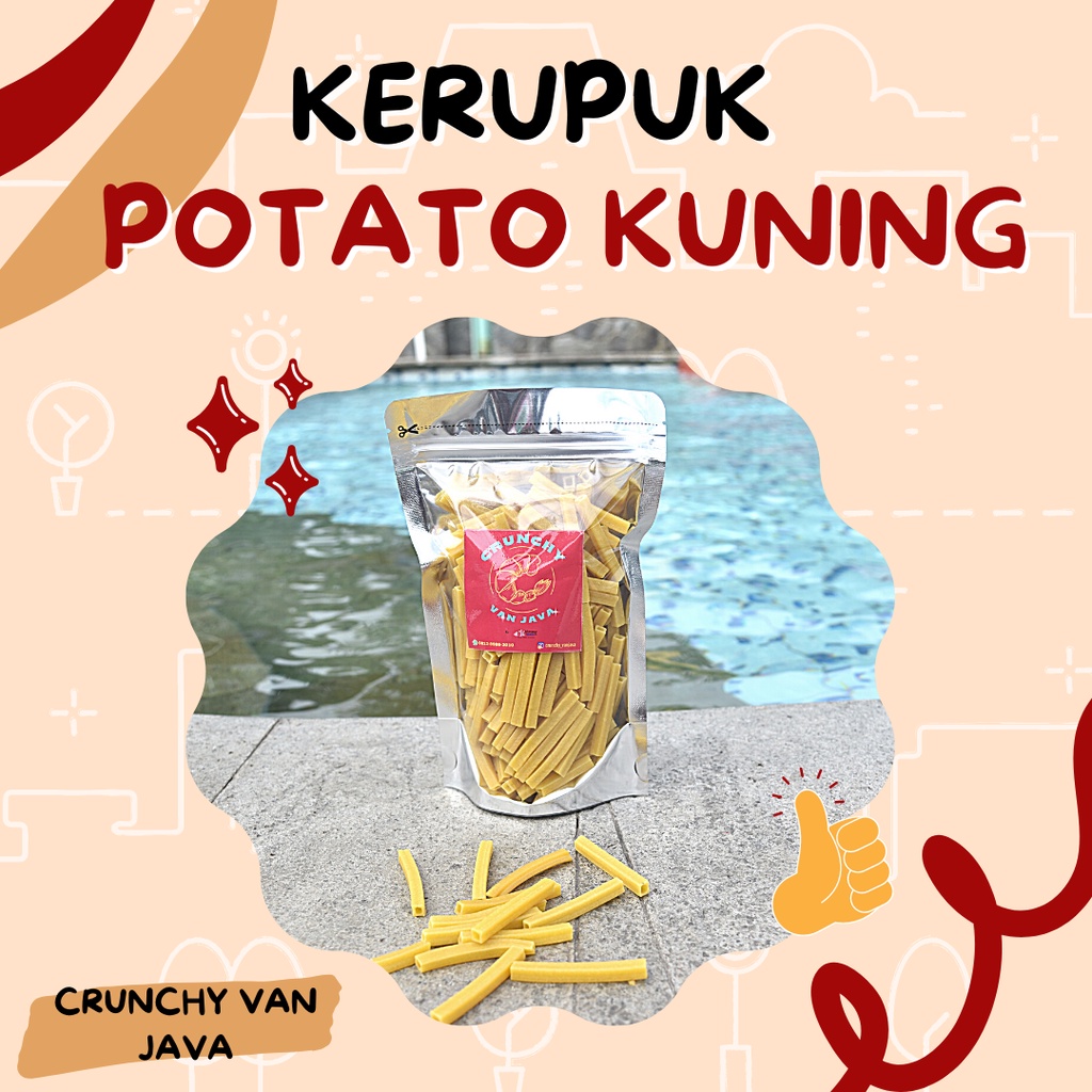 

KERUPUK POTATO KUNING/ KERUPUK SEBLAK MENTAH by CRUNCHY VAN JAVA