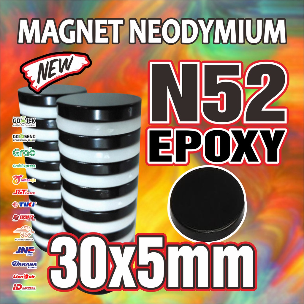 MAGNET NEODYMIUM KOIN BULAT 30x5mm N52
