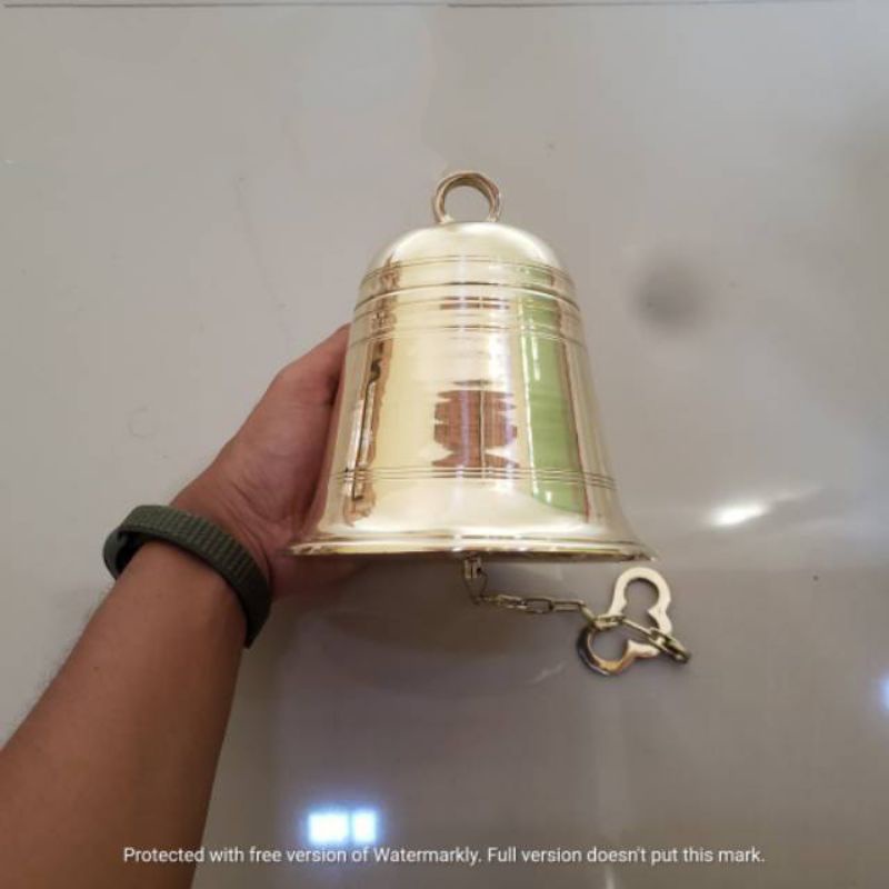 Bel Pintu | Lonceng | Bel Sekolah | Bel Kantor Kuningan diameter 15 cm