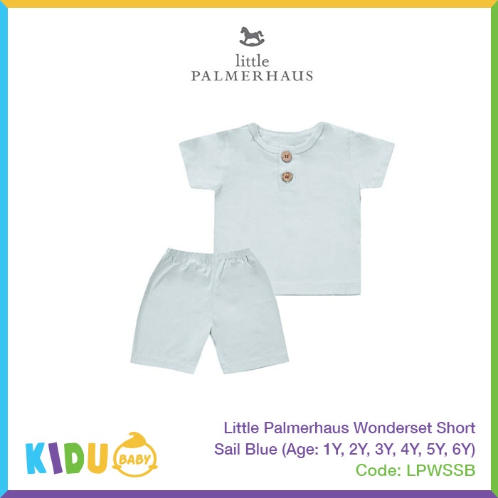 Little Palmerhaus Wonderset Short Baju Bayi Baju Anak Lengan Pendek Celana Pendek Kidu Baby