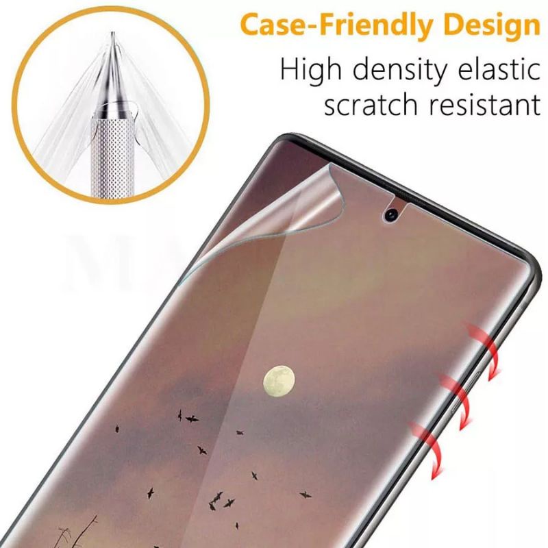 USAMS - HYDROGEL HYBRID ANTI GORES IPHONE X XS MAX XR FULL CLEAR SCREEN PROTECTOR BENING HD ORIGINAL