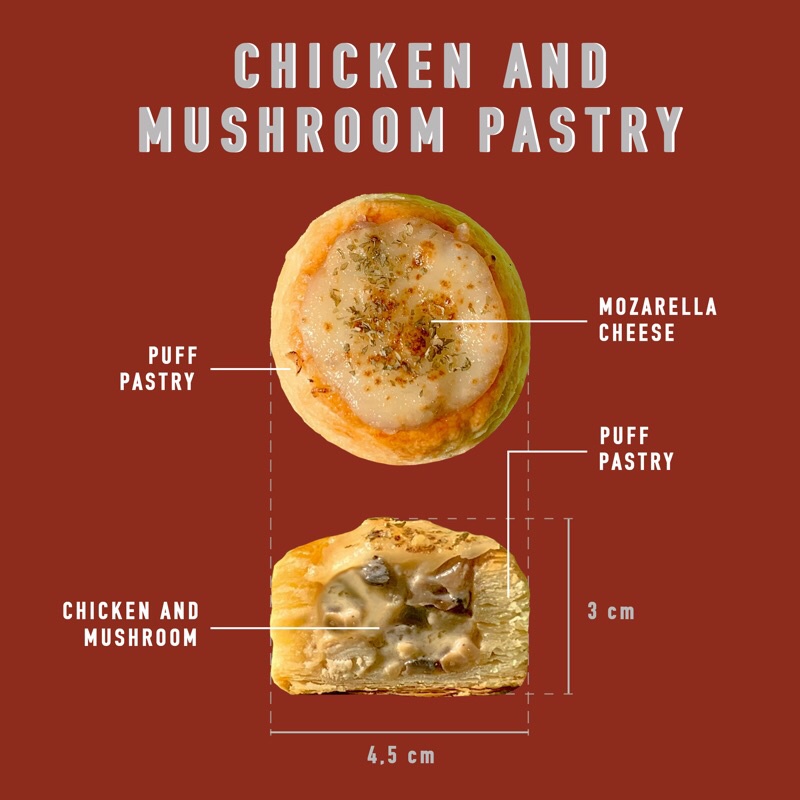 

Mini Chicken & Mushroom Pastry