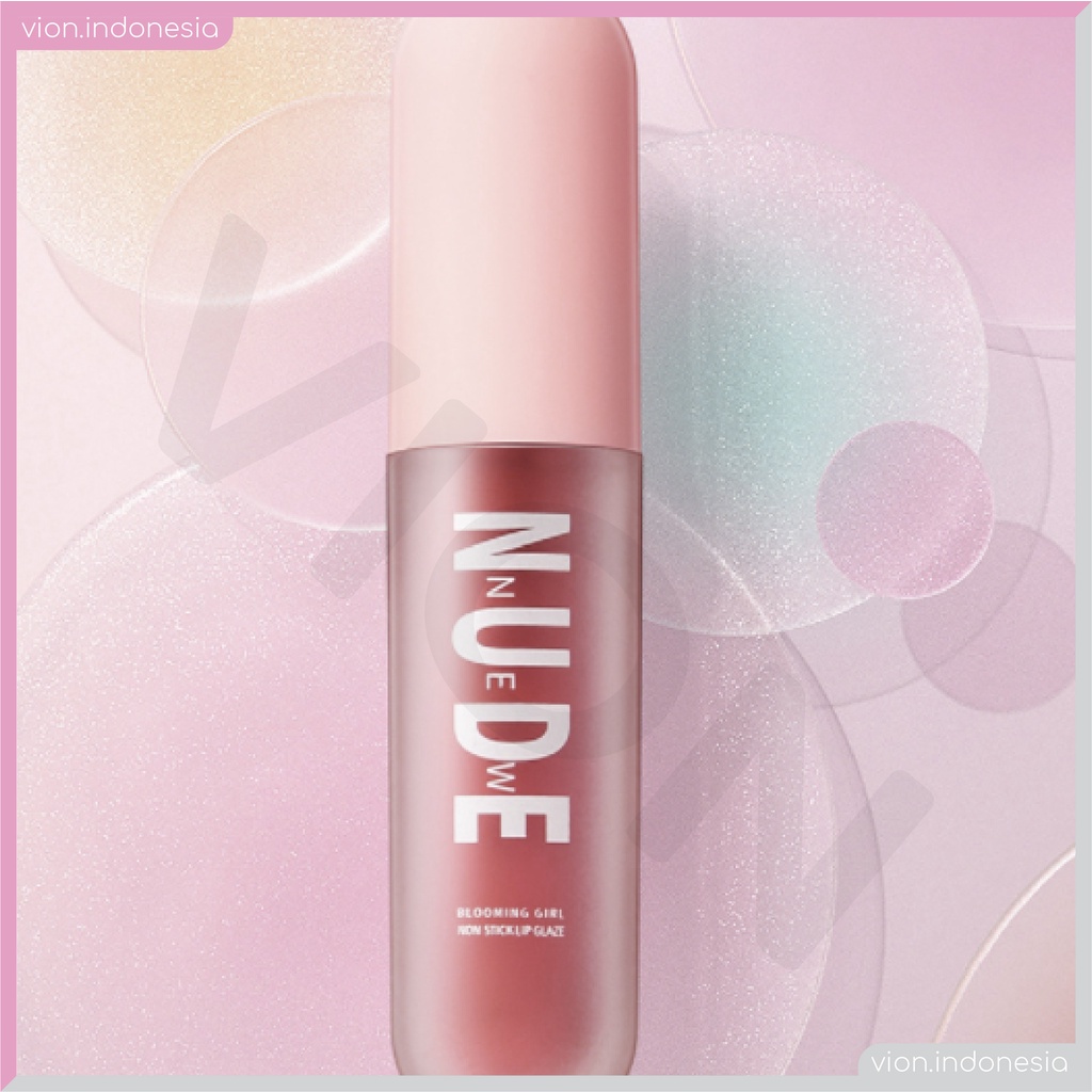 NUDE Capsule Blooming Girl Lip Glaze Lipstick Non Stick Waterproof Lipstik 6 Colors Original NU001