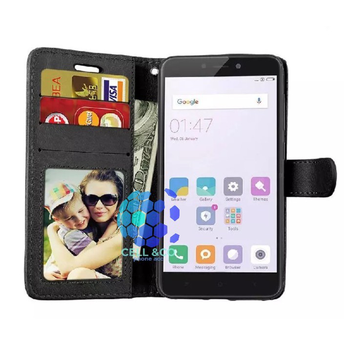 Flip cover XIAOMI REDMI 4X Flip case buka tutup kesing hp casing flip case leather wallet