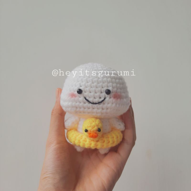 (PRE ORDER) Boneka Rajut Amigurumi Pentol Quby | Heyitsgurumi