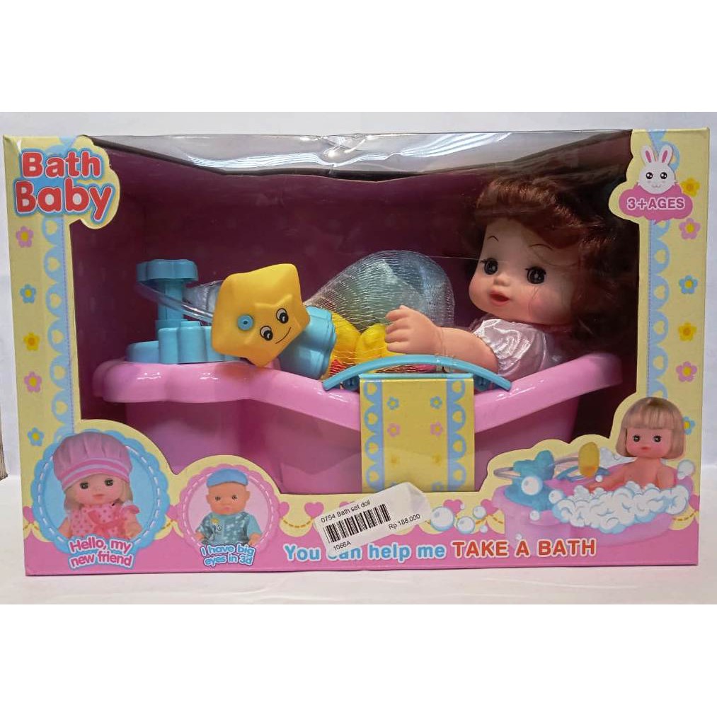 Bath Set Doll / Mainan Anak / boneka