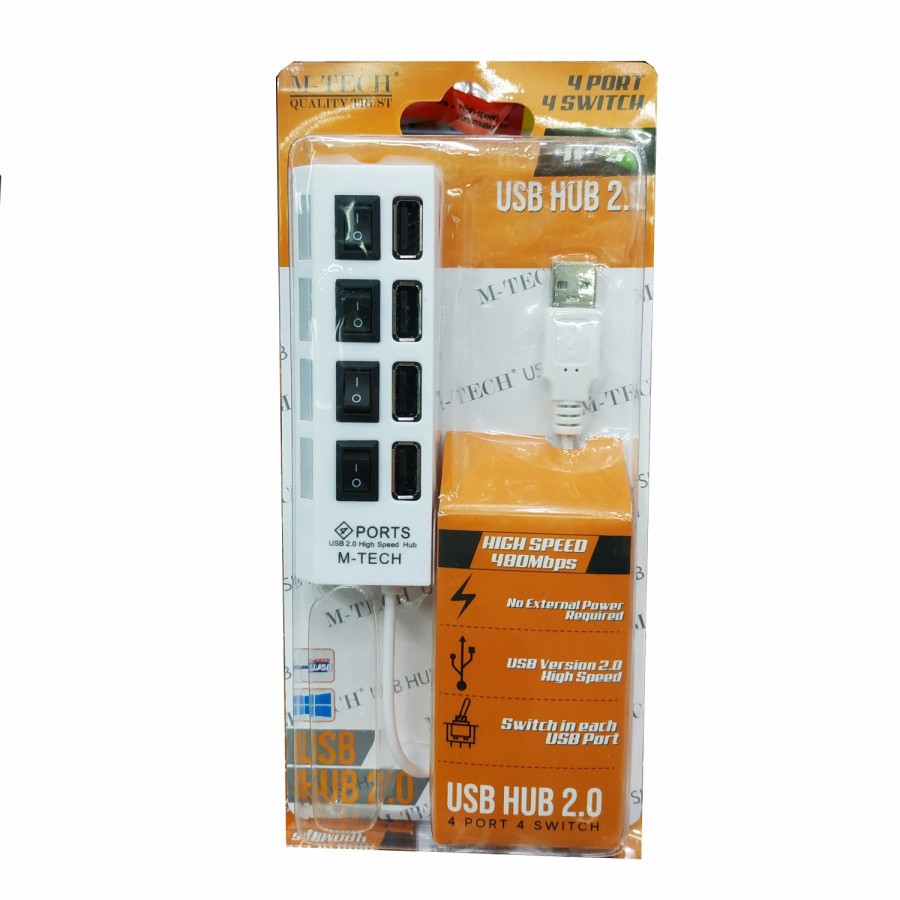 M-Tech Hub USB 2.0 4 Port 4 Switch