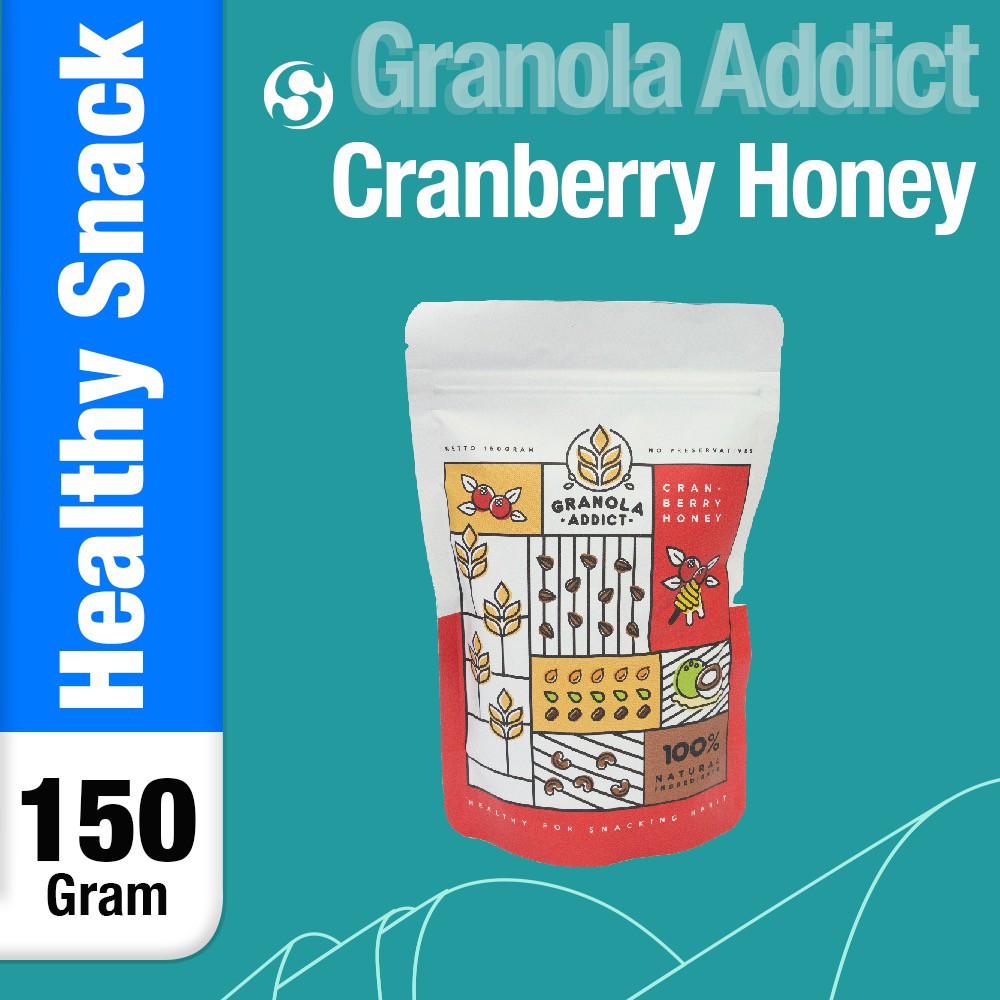 Granola Cranberry Honey 150g (healthy snack)