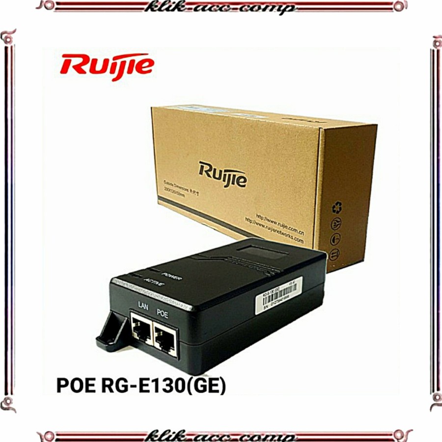 Ruijie POE RG-E 130 (GE) Power adapter power injector