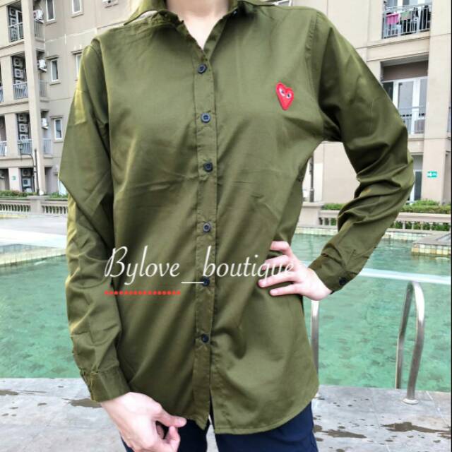 Kemeja cdg play bigsize