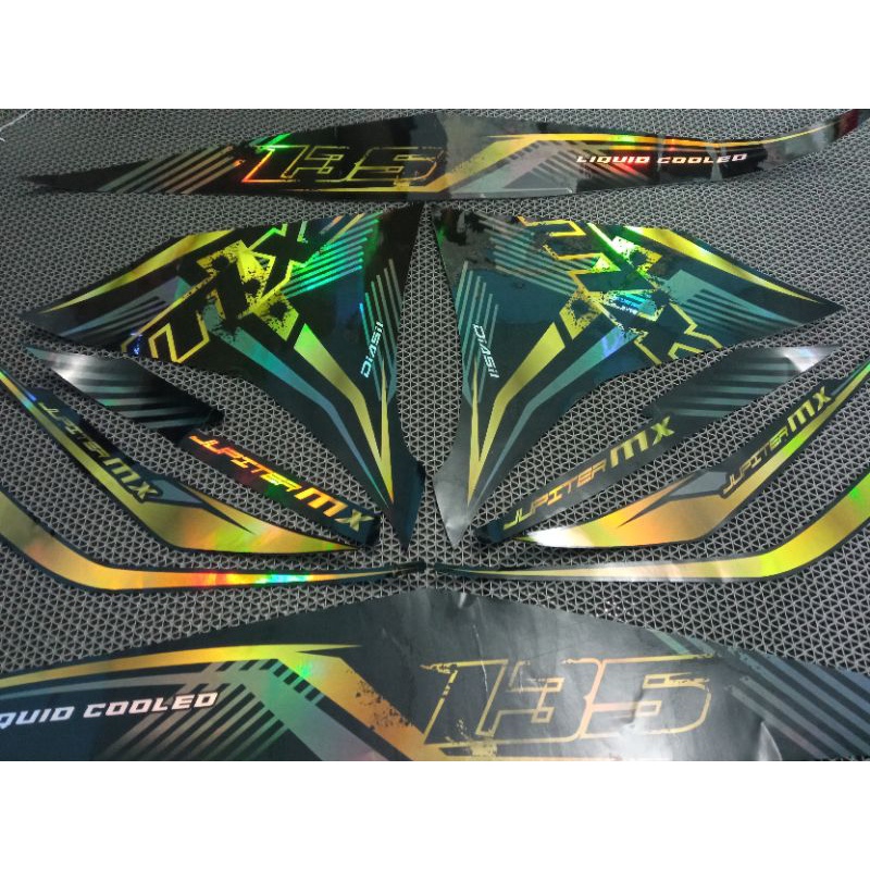sticker striping full hologram yamaha mx new 135