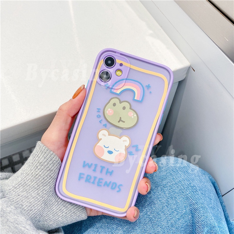 Casing Redmi 10 Note 10 Pro Redmi 9T 9A 9C Note 9S 9 Pro Note 8 Note7 Xiaomi Poco X3 Pro M3 Cute Cartioon INS Creative Starbucks Pattern Matte Case