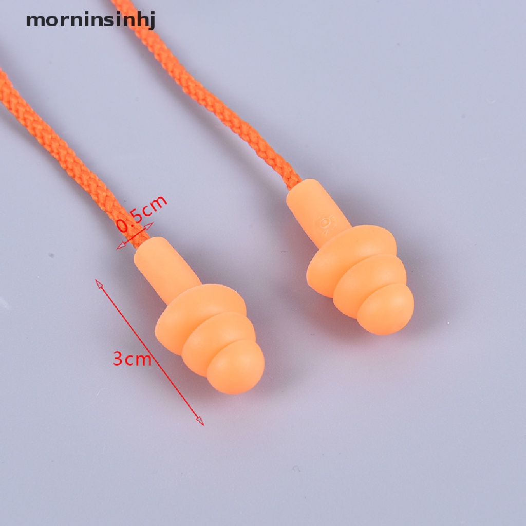 Mor Ear Plug Silikon Peredam Suara Untuk Pelindung Pendengaran