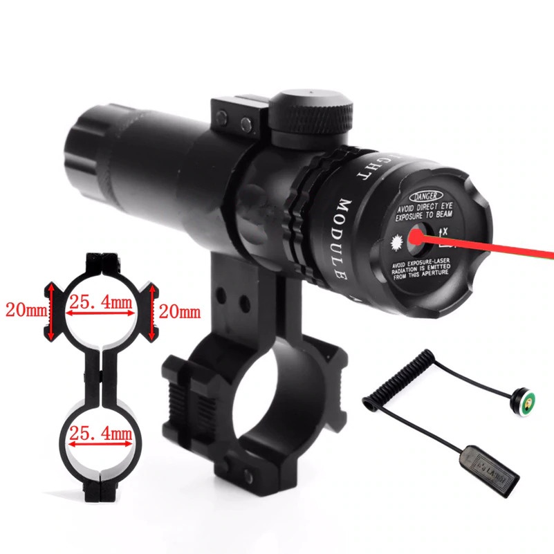 Laser Senapan Nyala Hijau/ Merah Scope FULLSET