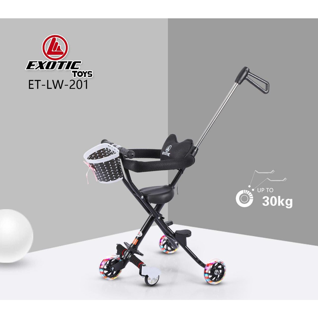 STROLLER SEPEDA EXOTIC STROLLER SEPEDA ANAK STROLLER SEPEDA BAYI Magic Stroller Micro Trike Exotic LW 101 Roda 5 ADA KERANJANG KERANJANG Kereta Dorong Anak roda bayi stroller bayi roda anak stroller LW201 STROLLER SEPEDA STROLLER EXOTIC LW 201 LW201