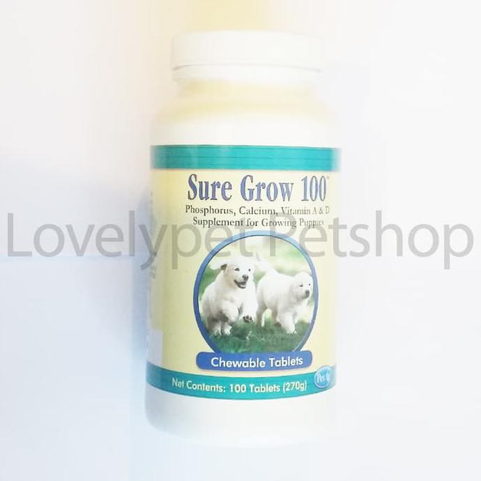 Sure Grow 100Tablet / Vitamin Anakan Anjing