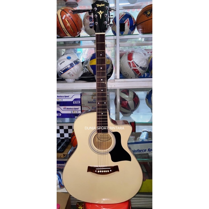 Gitar Akustik Terbaru Original Taylor Mulus Warna Krem Nwckgx6A1P