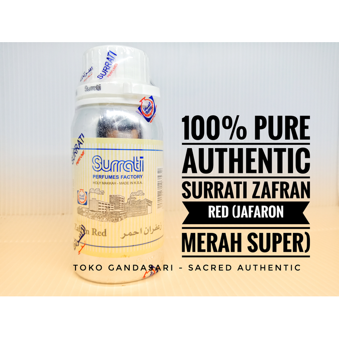 Bibit Parfum Minyak Wangi SEGEL 100ml SURRATI Zafran Red Jafaron Merah