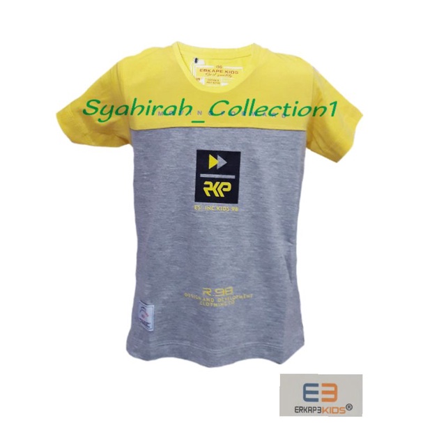 Baju Kaos Anak Laki-laki Erkape Kids Umur 2-4 Tahun