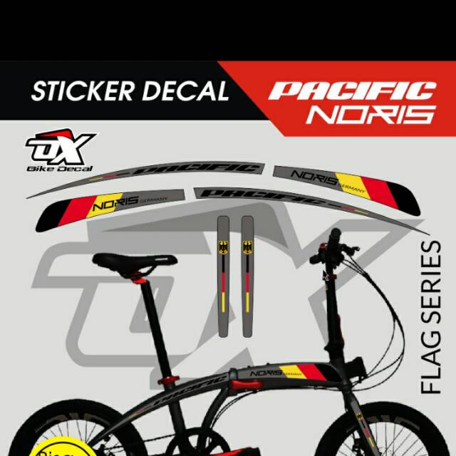 Stiker sepedah pacific noris seri jerman