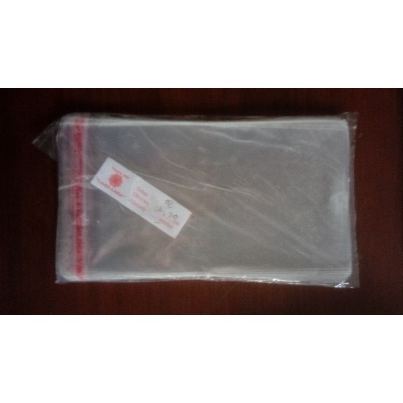 plastik undangan / OPP uk 12 x 20