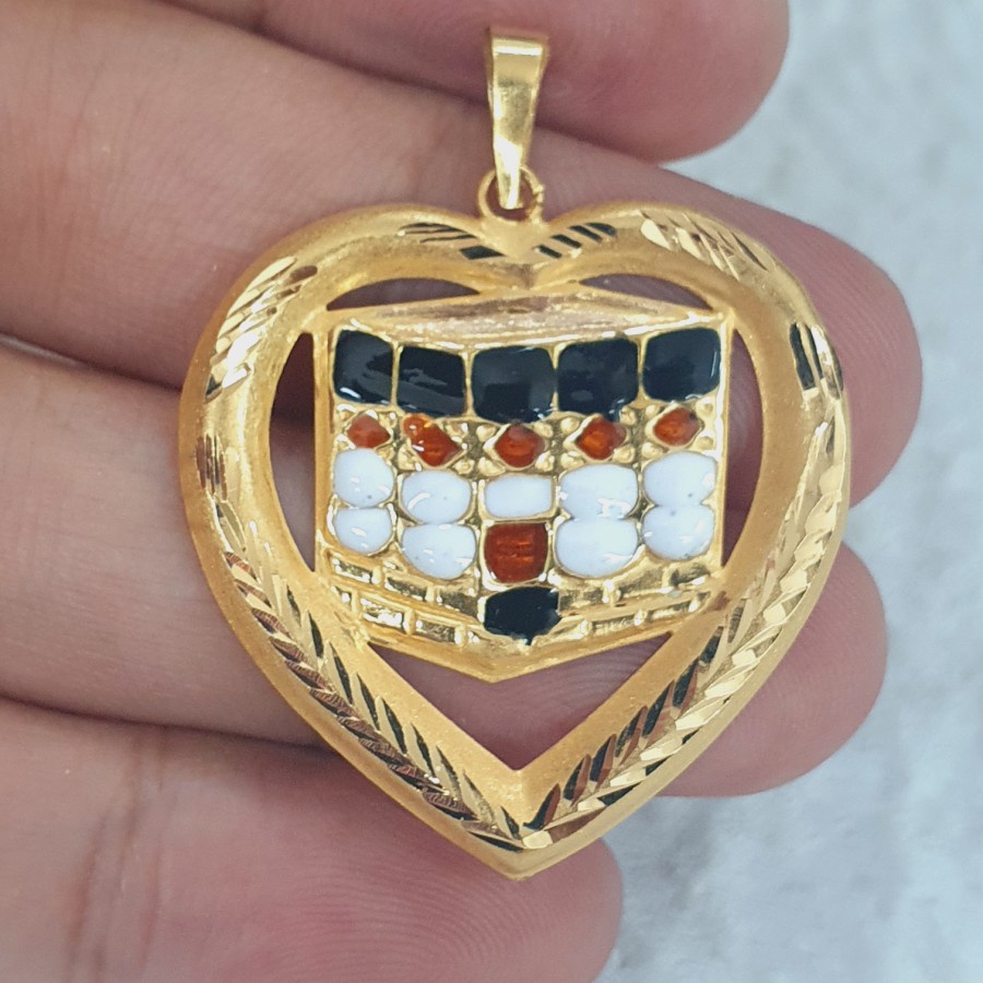 liontin kabah variasi cat tanpa mata mekah 87.5% 875 87.5 % 21k