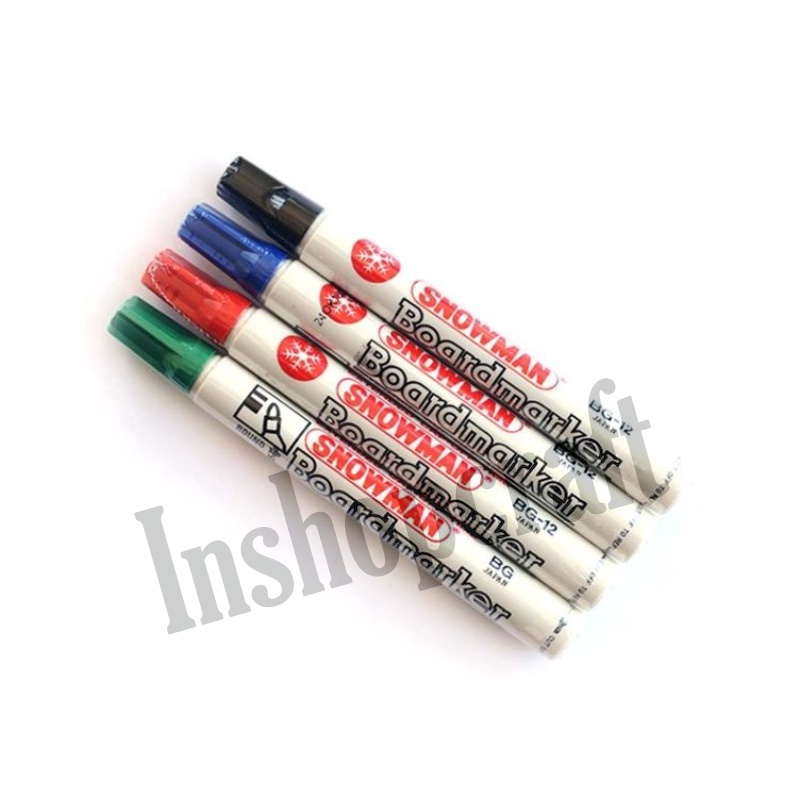 

Spidol Papan Tulis Putih Whiteboard Marker Snowman BG-12 Murah [INSHOP]
