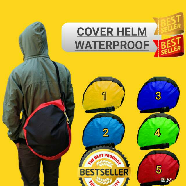 Sarung Helm Anti Air Waterproof / mantel helm cover helm tas helm anti air