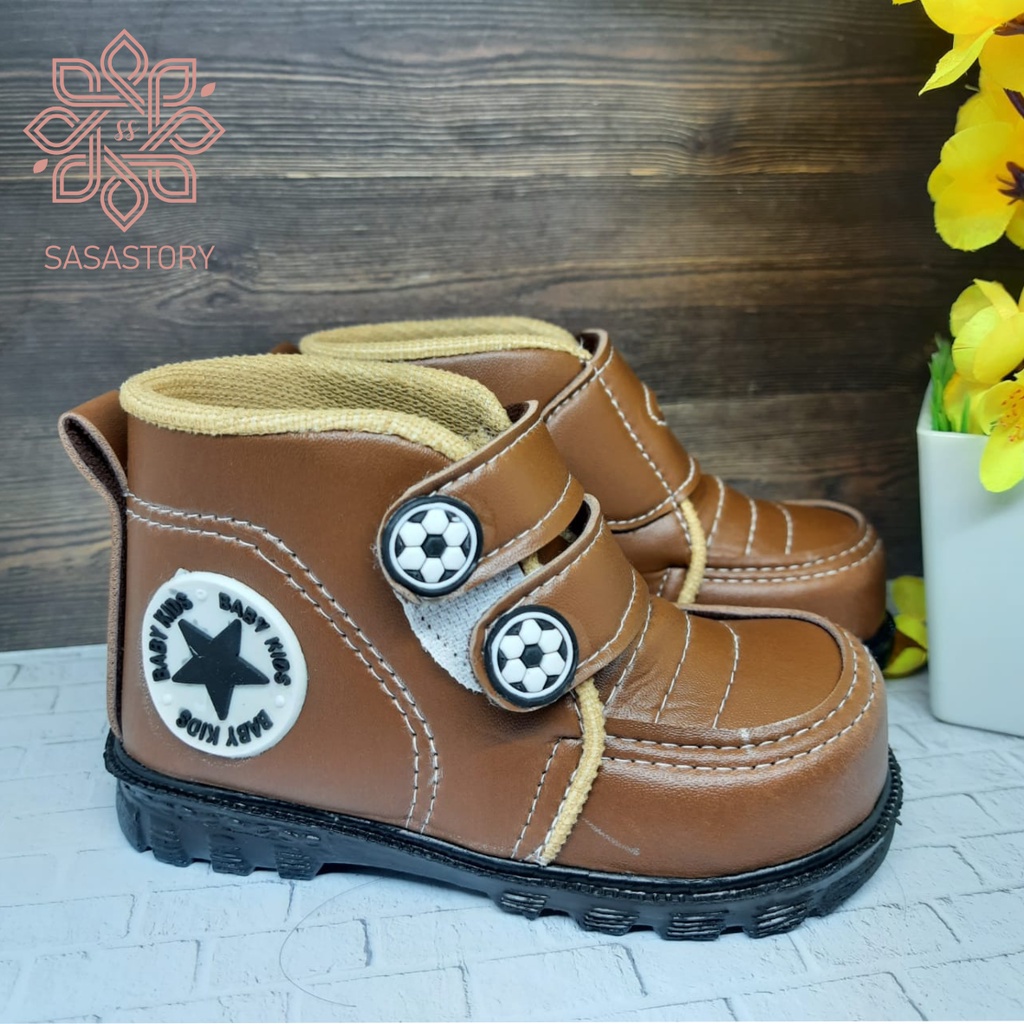 mandirishoesstore-SEPATU BOOT ANAK LAKI-LAKI USIA 12 3 TAHUN CAY02