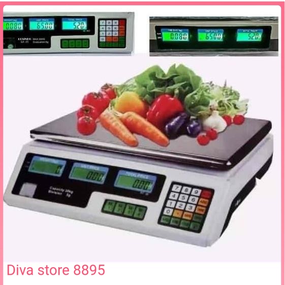 Timbangan Buah Digital 40KG - Digital Computing Scale Double Display JY