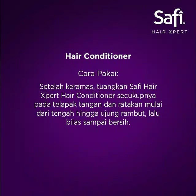 ❤ BELIA ❤ SAFI Hair Xpert Shampoo | Conditioner 160g 180g 320g | Anti Ketombe Rontok Lepek Gatal