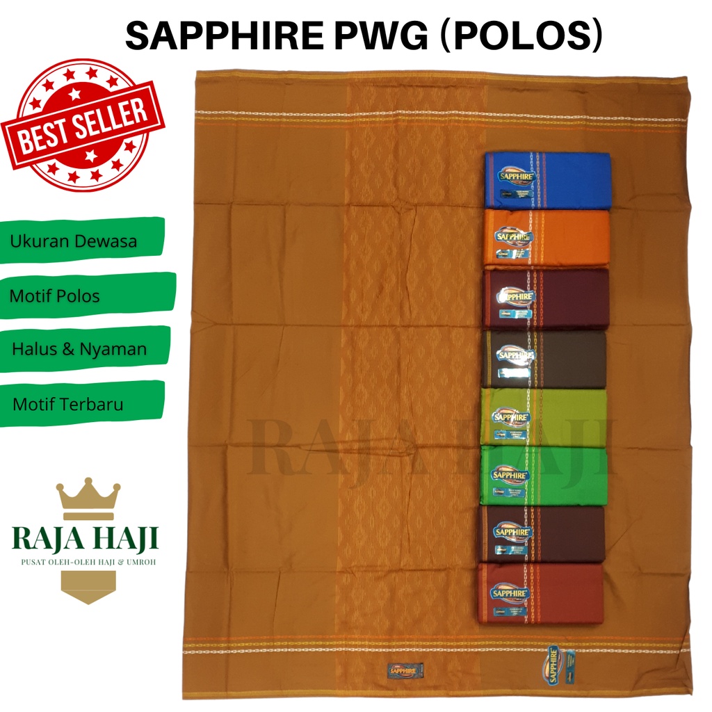 SARUNG SAPPHIRE POLOS WARNA GUNUNGAN (PWG)